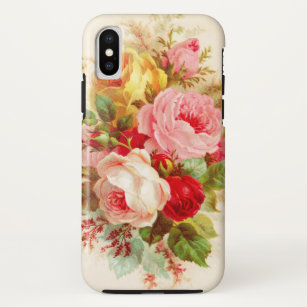 Boho chic roze ivoor  rozen bloemschilderij Case-Mate iPhone case