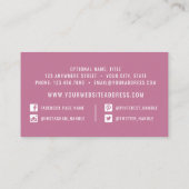 Boho Chic Rustic Feather Arrow Waterverf Bohemian Visitekaartje (Achterkant)