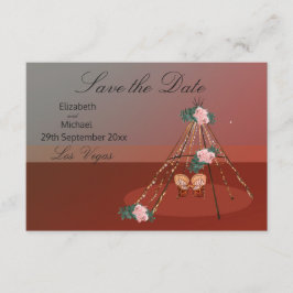Boho Chic Rustic Teepee / TiPi sparen de datum Save The Date