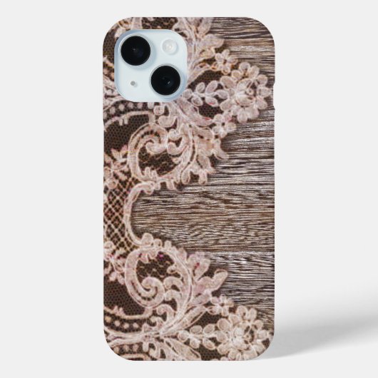 boho chic rustiek Western land schuur hout kant Case-Mate iPhone Case (Achterkant)