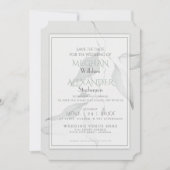 Boho Chic Sage Groene Waterverf Branch Save The Date (Voorkant)