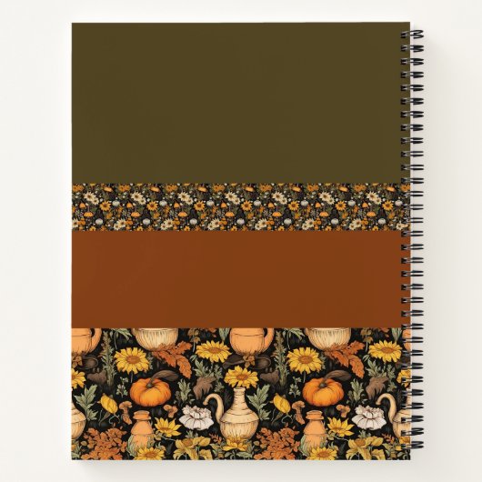 Boho-Chic Sage & Rust Bullet Journal Notitieboek (Achterkant)