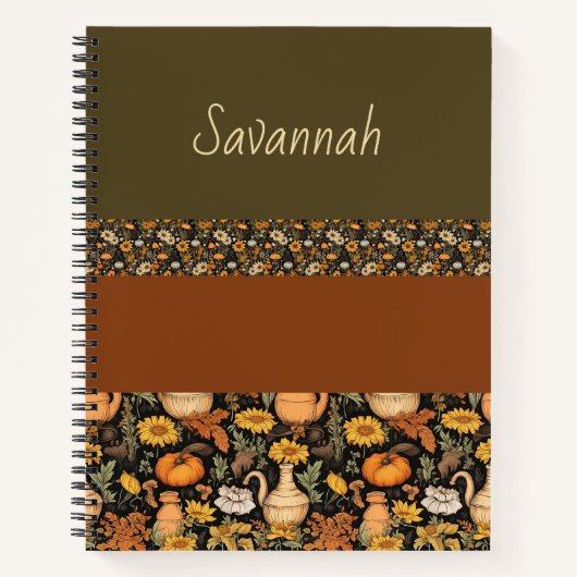 Boho-Chic Sage & Rust Bullet Journal Notitieboek (Voorkant)