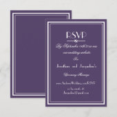 Boho chic script e-mail website Bruiloft RSVP Kaar Kaartje (Voorkant / Achterkant)