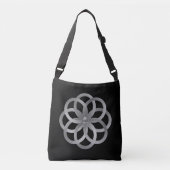 Boho Chic Silver Mandala Crossbody Tas (Voorkant)