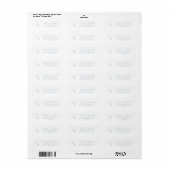 Boho Chic Slate Blue Monogram Adresetiketten Etiket (Full Sheet)