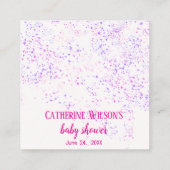 Boho Chic Snoep Snoepjes Baby shower Luier Raffle Informatiekaartje (Achterkant)