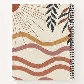 Boho Chic Spiral Notitieboek | artistiek patroonon (Achterkant)
