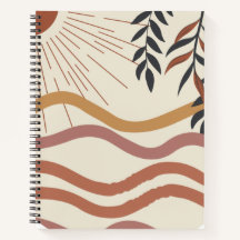 Boho Chic Spiral Notitieboek | artistiek patroonon