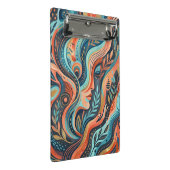 Boho Chic Spirituele Godin met Bladeren Mini Klembord (Schuin)
