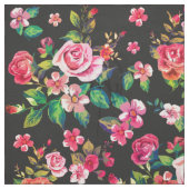 Boho Chic spring rozen florale waterverf patroon Stof (Swatch)