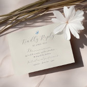 Boho Chic Spring Wedding RSVP-kaart RSVP Kaartje