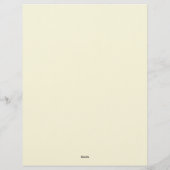 Boho Chic Stationery Paper Briefhoofd (Achterkant)