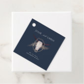 Boho Chic Steer schedel bruiloft Bedankjes Labels (In situ)