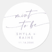Boho Chic Stof Paars Mint Te Zijn Favoriet Sticker (Voorkant)