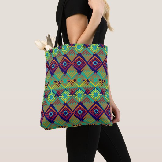 Boho Chic Style | Geïnspireerde Afrikaanse modderk Tote Bag (Dichtbij)
