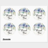 Boho chic succulent eucalyptus rustieke bruiloft ronde sticker (Vel)