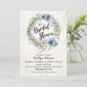 Boho Chic Succulent Eucalyptus Vrijgezellenfeest Kaart (Staand voorkant)
