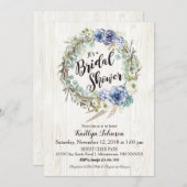 Boho Chic Succulent Eucalyptus Vrijgezellenfeest Kaart (Voorkant / Achterkant)