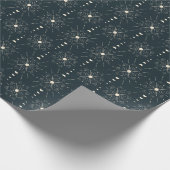 Boho Chic Sunburst in donker marineblauw Cadeaupapier (Hoek)