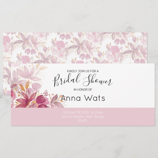 Boho Chic Terracotta Blush Bloemen (Voorkant / Achterkant)