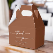 Boho chic terracotta dank u bruiloft bedankdoosjes