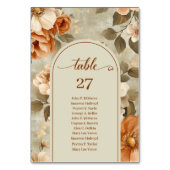 Boho Chic Terracotta Ivory Sage Floral Wedding Kaart (Voorkant)