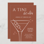 Boho Chic Terracotta Tini beetje ouder 40e verjaar Kaart (Voorkant / Achterkant)