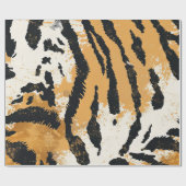 Boho Chic Tiger Print Design Cadeaupapier (Vlak)