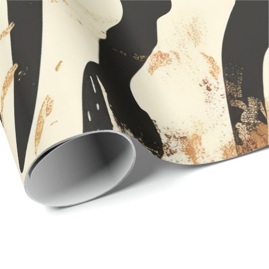 Boho Chic Tiger Print Design Cadeaupapier (Rol Hoek)