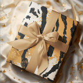 Boho Chic Tiger Print Design Cadeaupapier