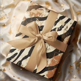 Boho Chic Tiger Print Design Cadeaupapier