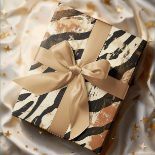 Boho Chic Tiger Print Design Cadeaupapier