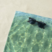 Boho Chic Tropical Aquamarine Water Strandlaken (In situ)