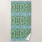 Boho Chic Tropical Aquamarine Water Strandlaken (Voorkant)