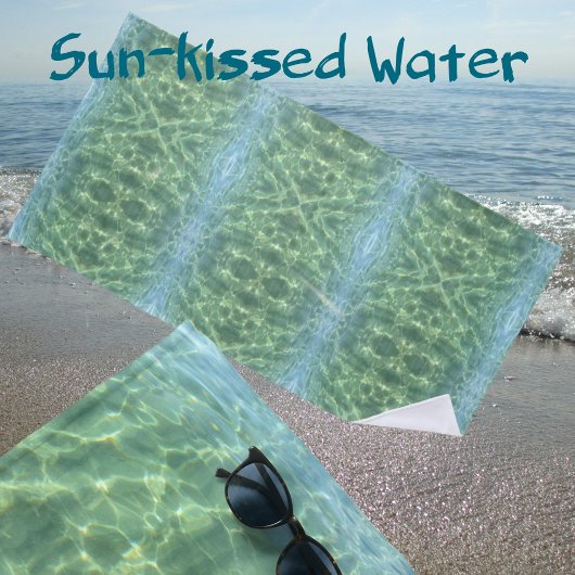 Boho Chic Tropical Aquamarine Water Strandlaken