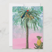 Boho Chic Tropical Beach Waterverf Birthday Party Kaart (Achterkant)