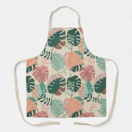 Boho Chic Tropical Botanical Pattern Monogram Schort