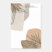 Boho Chic Tropical Monogram Post-it® Notes (Voorkant)