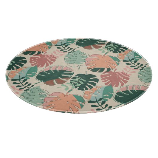 Boho Chic Tropical Monstera Plant Lover's Snijplank (Hoek)