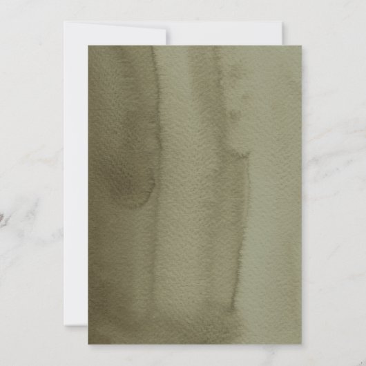 Boho Chic Tropische Bruids Douche INvitation Kaart (Achterkant)