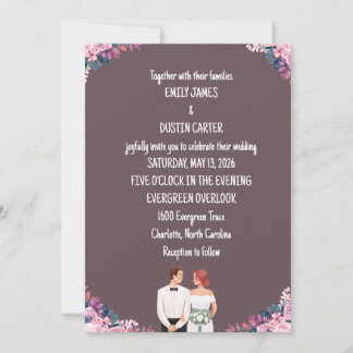 Boho Chic Trouwkaart Kaart