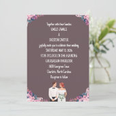 Boho Chic Trouwkaart Kaart (Staand voorkant)