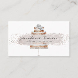 Boho Chic Trouwtaart met Glitters Visitekaartje