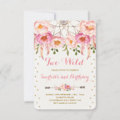 Boho Chic Twee Wild 2e Verjaardag Dreamcatcher Par Kaart (Voorkant)