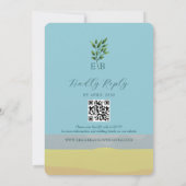 Boho Chic Unieke Kleurrijke Huwelijksuitnodiging Kaart (Achterkant)