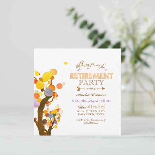 Boho Chic viering van het pensioen Kaart (Staand voorkant)