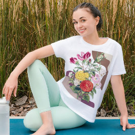 Boho Chic Vintage Kerstcadeaus voor College Meisje T-shirt