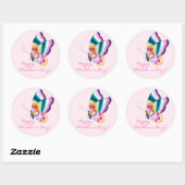 Boho chic vlinder | Fijne Moederdag Stickers (Vel)