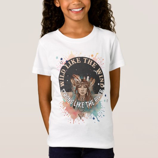 Boho Chic Vrije Geest Veer Dromen T-shirt (Voorkant)